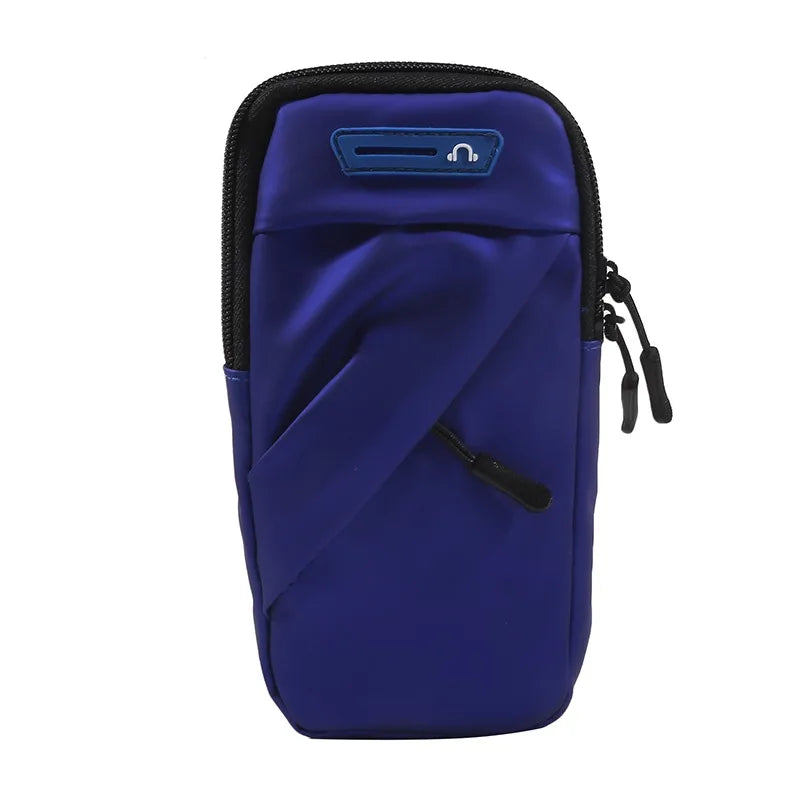 Phone Arm Bag With Headphone Jack Waterproof Breathable Sports Running Phone Holder Gym Mobile Phone Holder Jogging Bags Purple