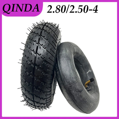 9 Inch 2.80/2.50-4 Tire Inner Tube Outer Tyre for Electric Scooter Front and Rear Pneumatic Wheel Accessories