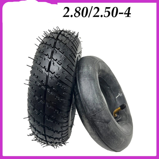 9 Inch 2.80/2.50-4 Tire Inner Tube Outer Tyre for Electric Scooter Front and Rear Pneumatic Wheel Accessories