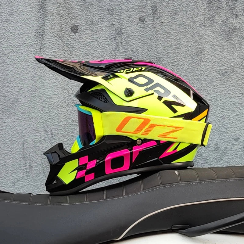 High Quality Motorcycle Off Road Racing Helmet ATV Forest DH Mountain Bike Full Helmet DOT Approved