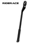 RIDERACE Bicycle Kickstand Adjustable For MTB Mountain Bike Stay Aluminum Alloy Side Rear Parking Rack Road Cycling Kick Stand black