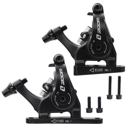 ZOOM HB700 Road Disc Brake Gravel Bike Mechanical disc Flat Mount Caliper Double Piston Bilateral Drive MD-C550 140 160mm