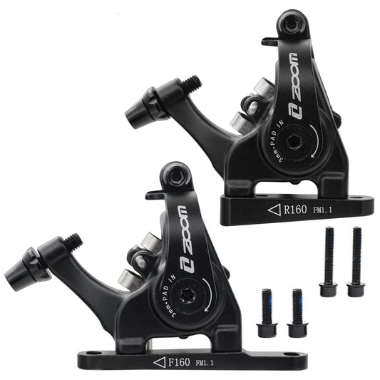 ZOOM HB700 Road Disc Brake Gravel Bike Mechanical disc Flat Mount Caliper Double Piston Bilateral Drive MD-C550 140 160mm