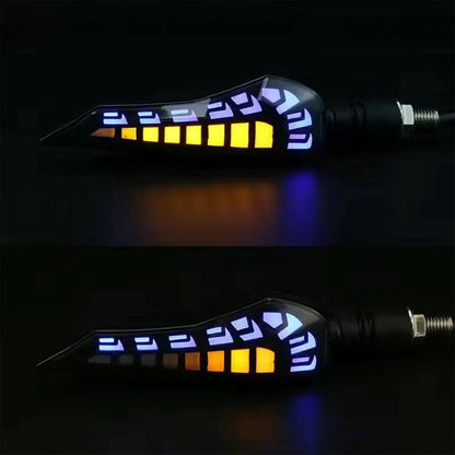 2Pcs Universal Motorcycle LED Turn Signal Light ABS Flowing Indicator Lamp Running Blinker Brake Light For Yamaha Honda Suzuki
