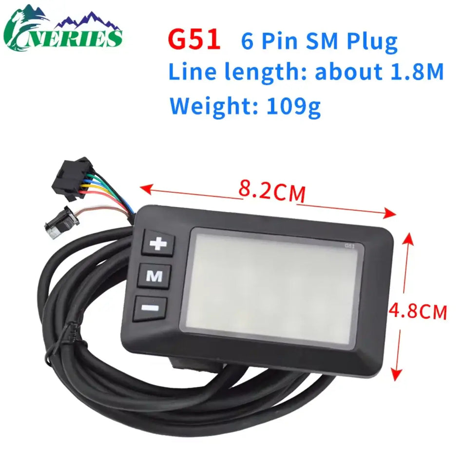24V 48V 13A Brushless Motor Controller with LCD Display  Intelligent E-Bike Controller