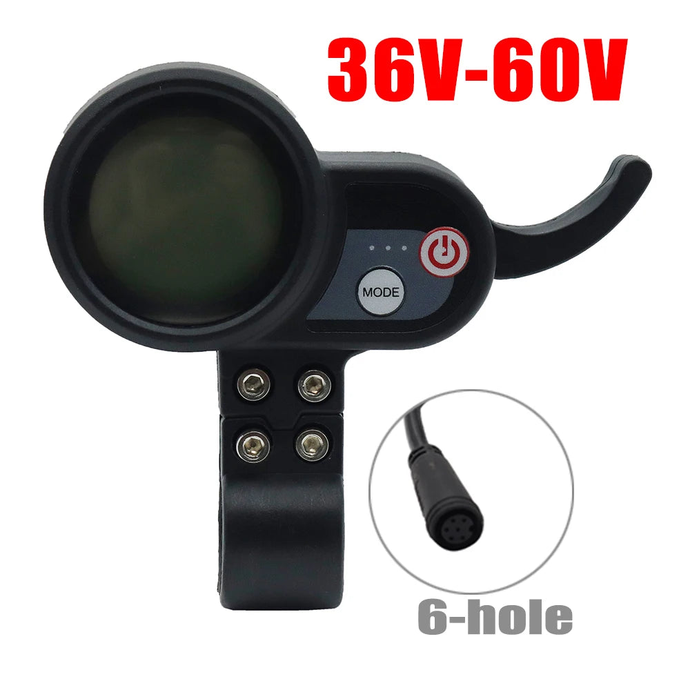 Electric Scooter LCD Display JP Throttle 36V 48V 52V 60V With USB Charging Shift Switch Accelerator JP 24v-60v old C