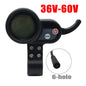 Electric Scooter LCD Display JP Throttle 36V 48V 52V 60V With USB Charging Shift Switch Accelerator JP 24v-60v old C