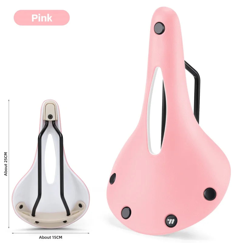 WEST BIKING Retro Style Bicycle Saddle for Road and MTB