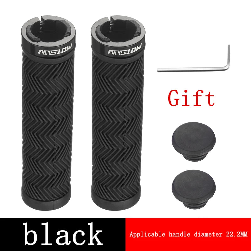 MOTSUV Bicycle Grips MTB Handbar Grip Rubber Non-slip Lock Ring Cycling Anti Slip and Shockproof Mountain Bike Accessory NEW HOT