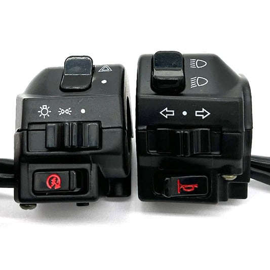 Universal Aluminum 7/8" 22mm Motorcycle Switches Handlebar Motorbike Horn Turn Signal Headlight Control Buttons