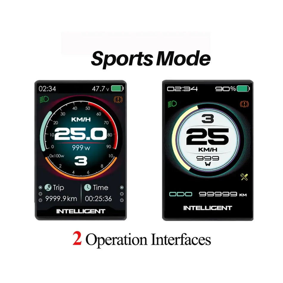 BAFANG Ebike Color Display for BBS01B BBS02B BBSHD 860C P850C 500C DPC18 C965 36V 48V 52V UART Mid-Drive Meter
