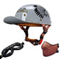 motorcycle retro helmets ladybug helmets electric car baseball caps half helmets Gray-indian China