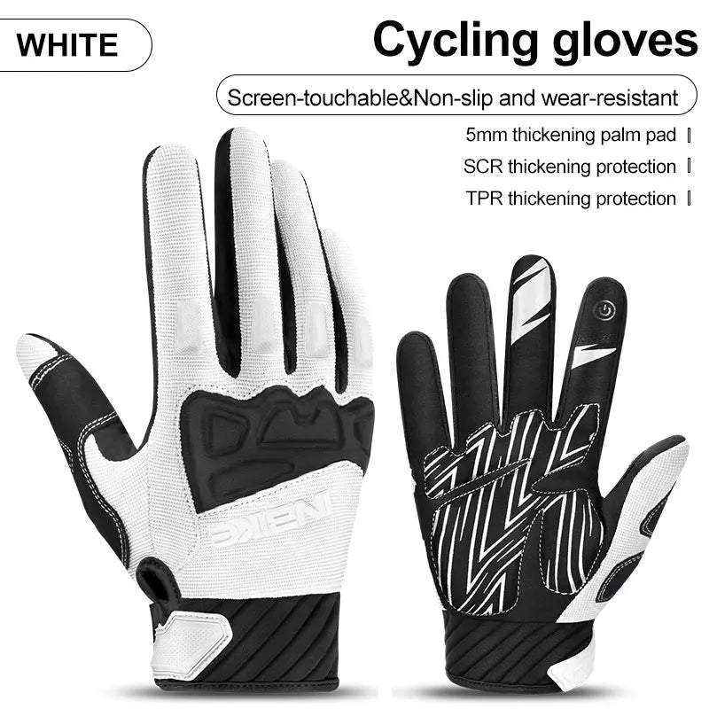 INBIKE Men's Cycling Gloves Touchscreen MTB Cycling Bicycle Riding Gloves for Men Bike Sports Gloevs Motorcycle MTB Accessories