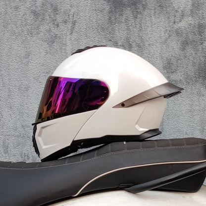 Motorcycle Helmet Dual Visor Modular Flip up Full Face Helmet for Adult Men and Women DOT Approved 18 China