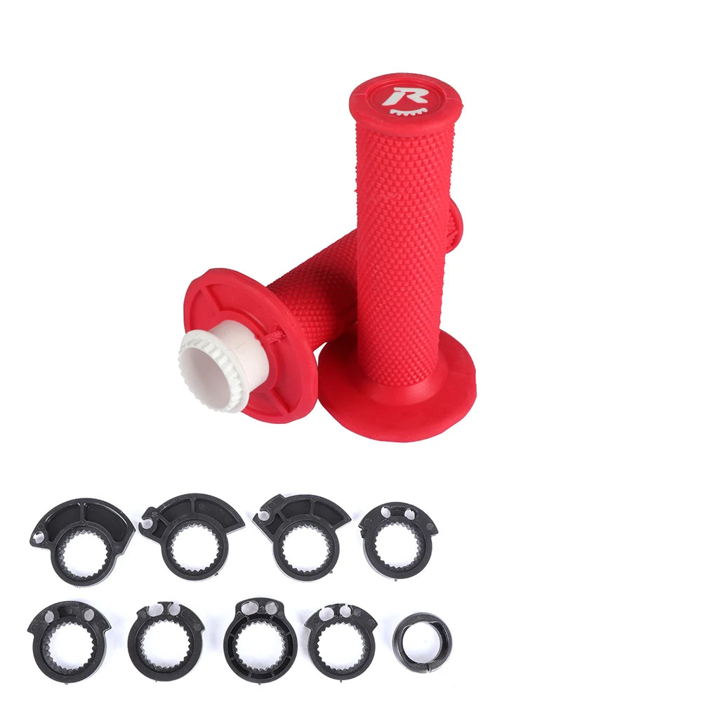 Motorcycle 7/8'' 22mm Handlebar Lock-on Grips Throttle Tube Rubber Grip for KTM HONDA YAMAHA Kawasaki Suzuki