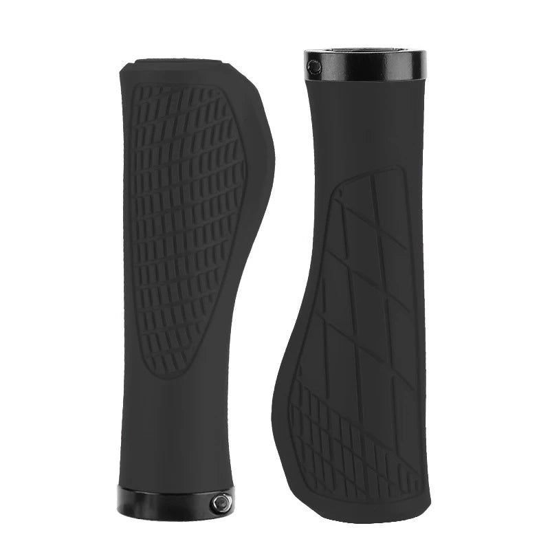 MTB Bicycle Grips Shockproof Bike Handlebar Cover Anti-Slip Lock on Bike Handle Cuffs Ergonomic Cycling Rubber Ball Handle Grips