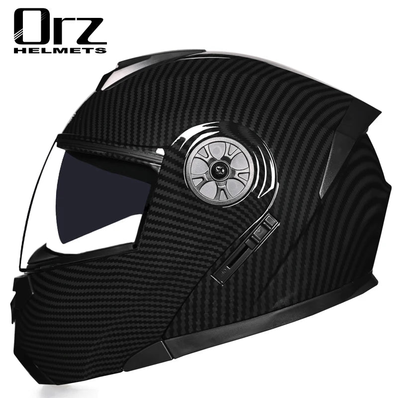 Motorcycle helmet full face racing with Double sun visor Women man flip up Double lens for all seasons 16 China
