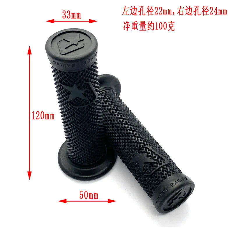 A Pair Motorcycle Handlebar 7/8'' 22MM Universal Motorbike Grips Handles Modification Accessories Non-destructive Installation