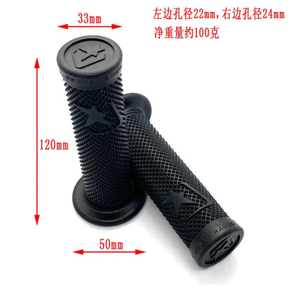 A Pair Motorcycle Handlebar 7/8'' 22MM Universal Motorbike Grips Handles Modification Accessories Non-destructive Installation
