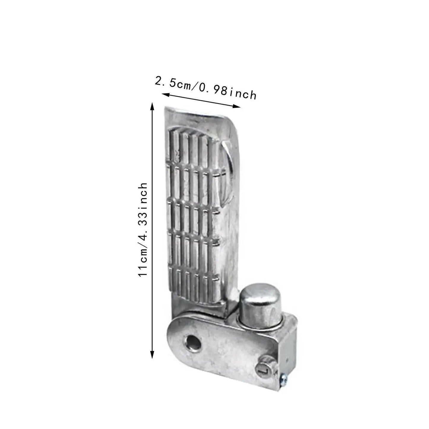 1 Pair of Motorcycle Foot Pegs Pedal Aluminum Alloy 11x2.5cm Spare Parts for E-bike Scooter Simple Assembly Folding