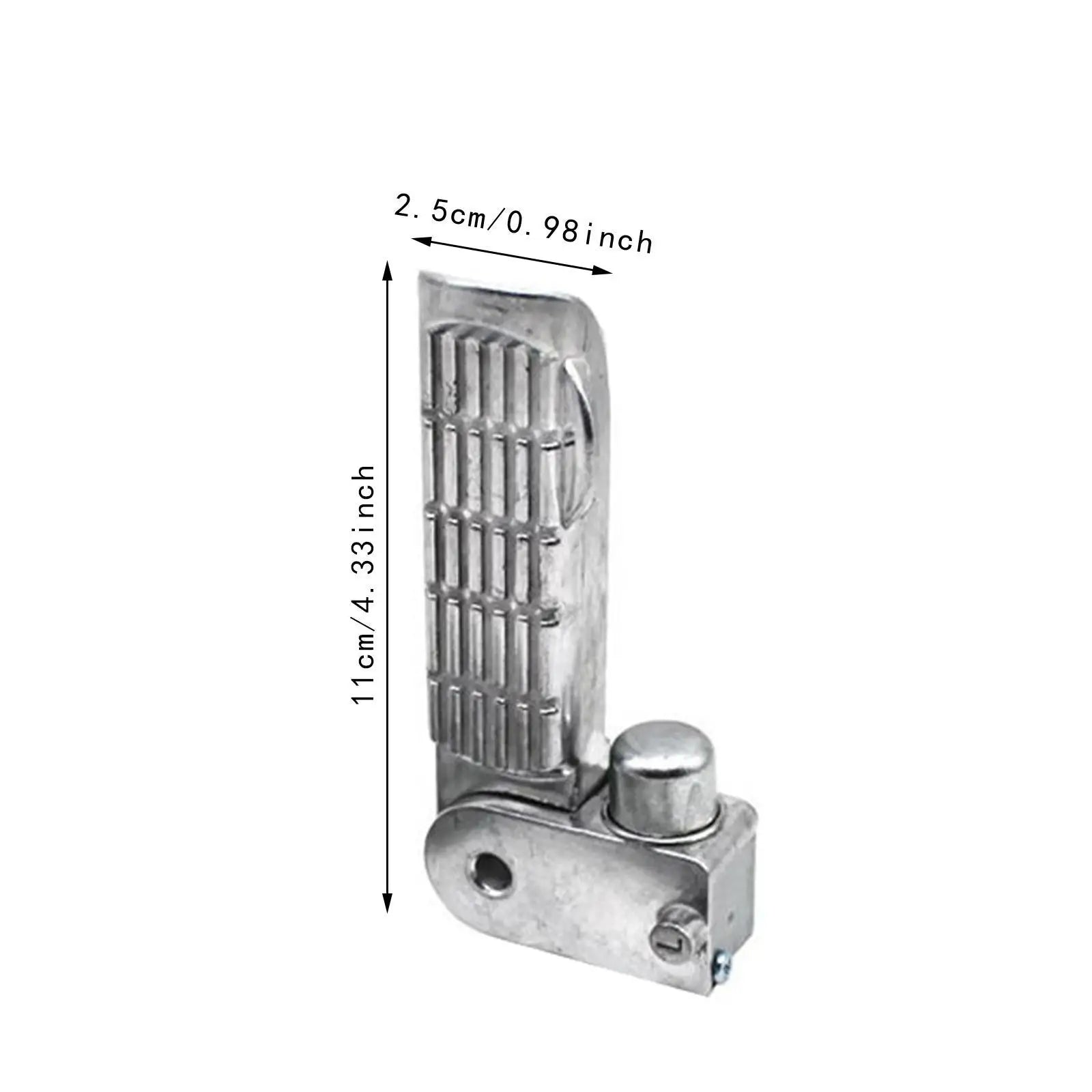 1 Pair of Motorcycle Foot Pegs Pedal Aluminum Alloy 11x2.5cm Spare Parts for E-bike Scooter Simple Assembly Folding