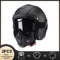Vintage Motorcycle Helmet Men's Four season Leather Jet Helmets Electric Bike Half Helmet Black CHINA