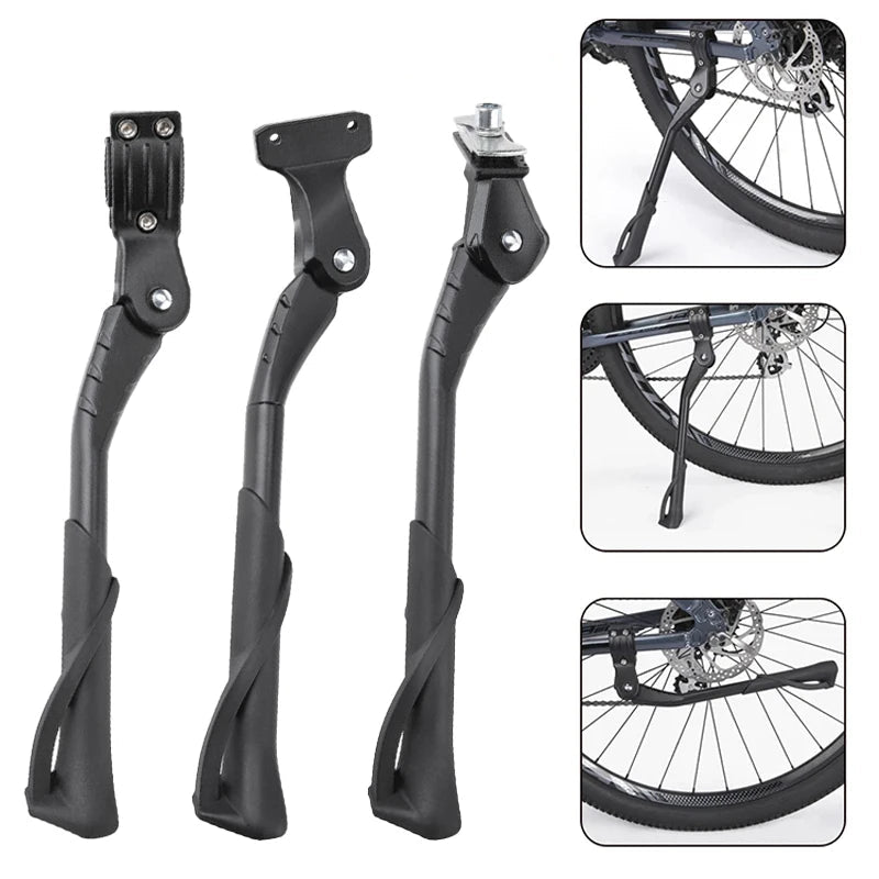 Bicycle Kickstand Bike Parking Rack Support Adjustable Side Kick Stand Foot Brace Bike Holder Footrest Cycling New Replace Parts