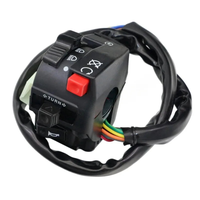 Motorcycle Electric Start Switch Horn Turn Signals Indicator Switch Far Near Light Button For ATV Etc