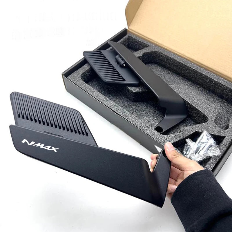 Motorcycle Folding Wind Wing Aluminum Alloy Side Rearview Mirror For YAMAHA NMAX VMAX TMAX NMAX155 NMAX150 NMAX125 NMAX Upgrade