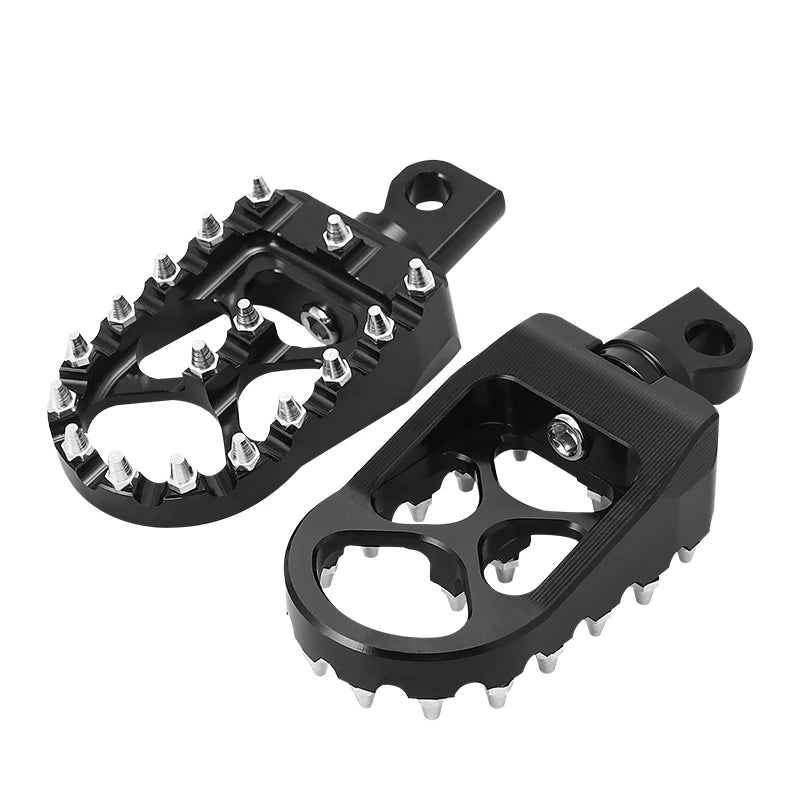 Motorcycle Foot Pegs Footrest Footpeg for Harley Dyna Fatboy Sportster 883 Street Bob Bobber Chopper black