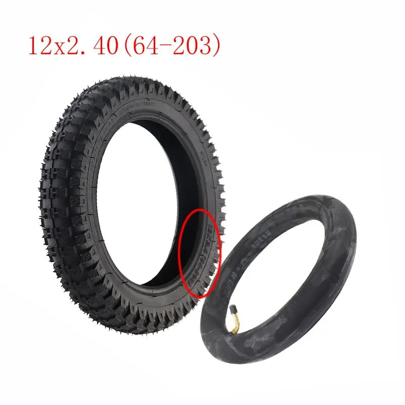 high quality 12X2.40 62-203 tires and inner tubes suitable for electric tricycles, electric bicycles, inch bicycle wheels 1 set B China