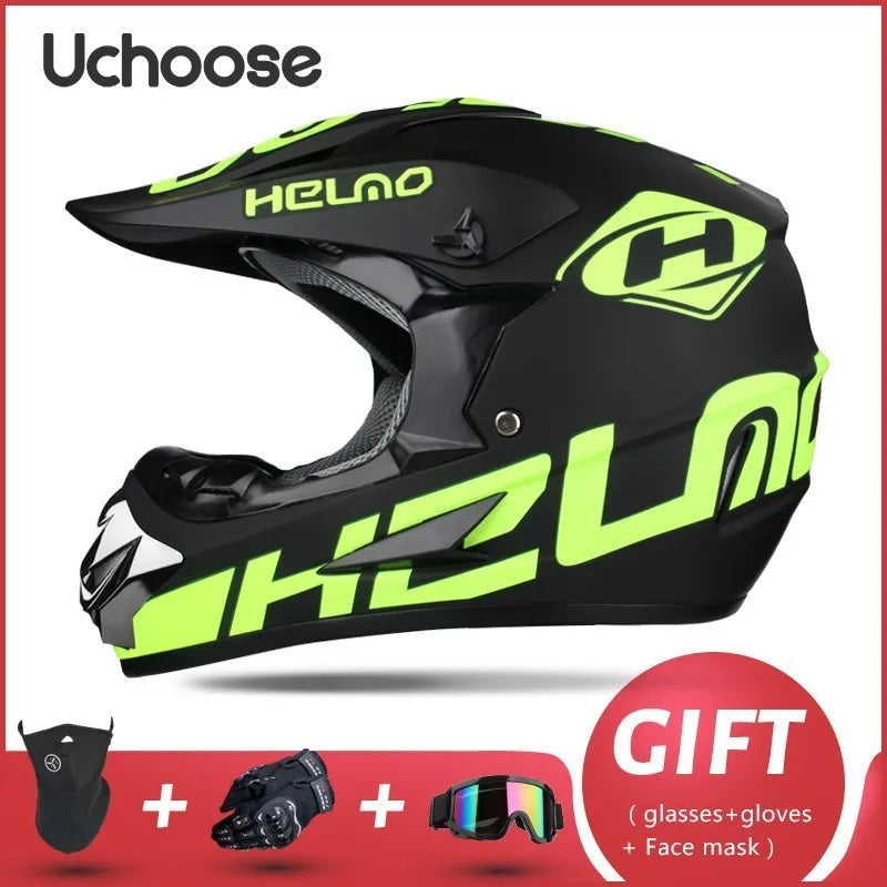 Adults Children Professional Off-road Helmet Motorcycle Helmet Downhill DOT Racing Motorcycle