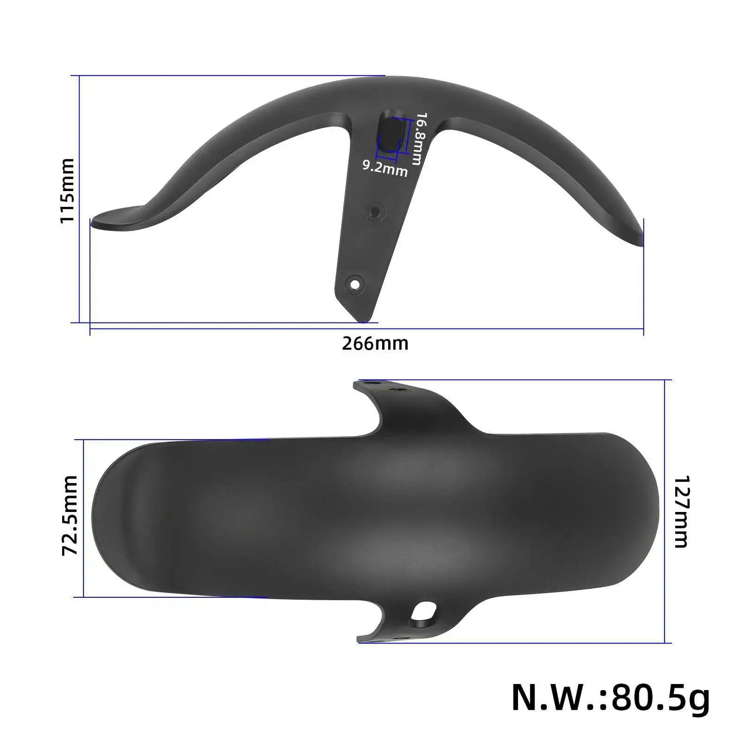 Original Rear Front Fender Brake Taillights for Xiaomi Elite Electric Scooter Waterproof Mudguard Assembly Replacement Parts