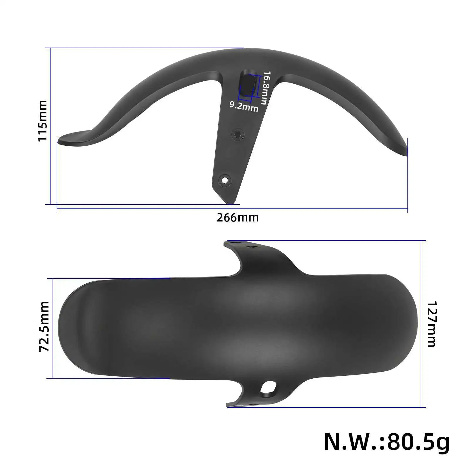 Original Rear Front Fender Brake Taillights for Xiaomi Elite Electric Scooter Waterproof Mudguard Assembly Replacement Parts