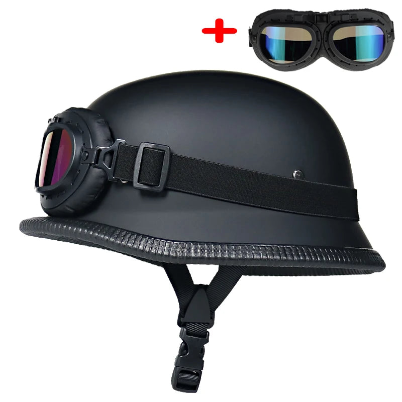 German style motorcycle helmet capacetes open face retro