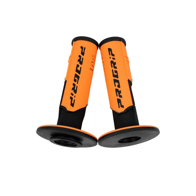 7/8 "22 24mm Motorcycle Grips Handle Bar For KTM YAMAHA Universal Pit Bike Motocross Motorbike Rubber GEL Domino Grip 6 Colors Orange