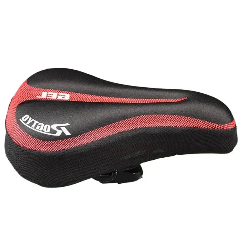 Silicone Bike Saddle Cover Soft Thickened Mountain Bike Bicycle Seat Cushion Cycling Gel Pad Cushion Cover Bicycle Accessories