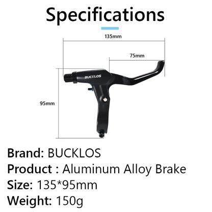 BUCKLOS Bike V Brakes Set with Levers Front Rear Bicycle Caliper Brake Lever MTB Road Cycling V-Brake Set