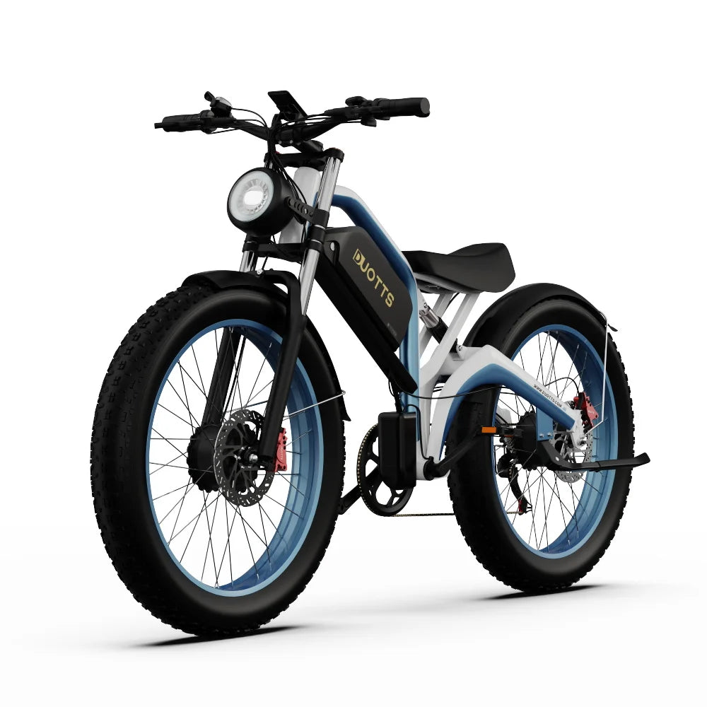   DUOTTS N26 Dual Motor Electric Bike 48V 20AH 26x4 Fat Tire E-Bike for Adults – 1500W Peak Power Mountain Off-Road Bicycle
