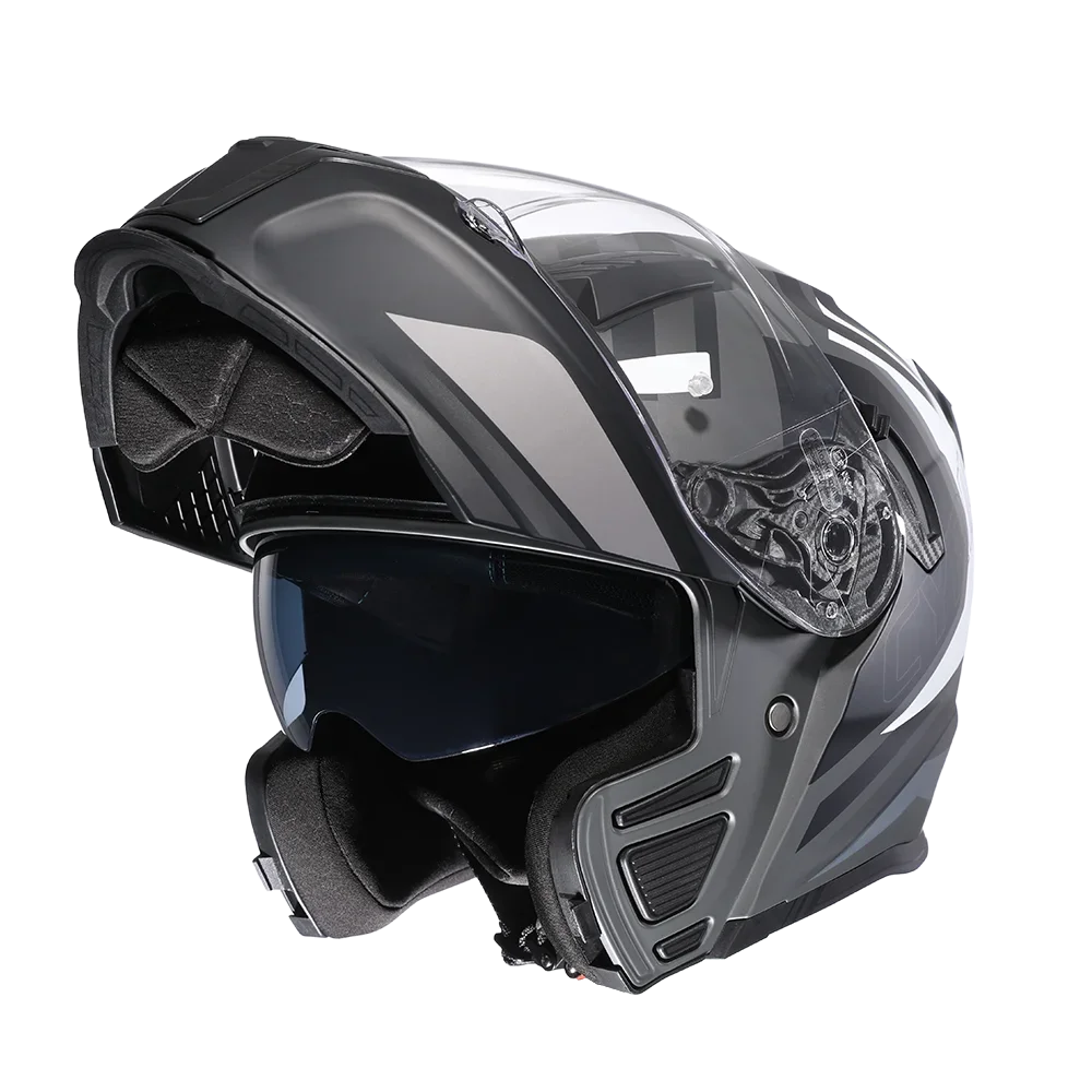 Motorcycle Helmet Double Lens Racing Helmets Modular Men Women Full Face Modular Helmet shuguanghuibai