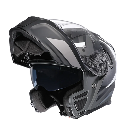 Motorcycle Helmet Double Lens Racing Helmets Modular Men Women Full Face Modular Helmet shuguanghuibai