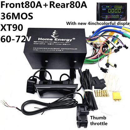 Home Energy SMART CONTROLLER for electric scooter Driver display Throttle LCD 48V 60V 72V 50A 90A 120A 160A