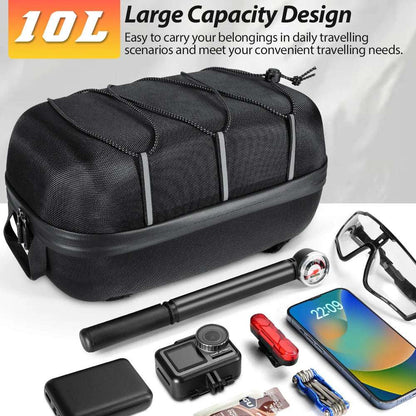 NEWBOLER Brompton Bicycle Rear Seat Bag MTB Bike Rack Bag Trunk Pannier Cycling Large Capacity Waterproof Travel Bag ﻿