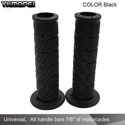 Universal 7/8'' 22mm Motorcycle Handle Bar Grips for Yamaha, Kawasaki, Suzuki, Honda, Cafe Racer, Dirt Bike