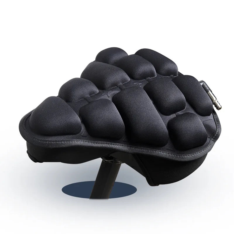 3D Air Bicycle Saddle Seat Cushion MTB Bike Big Butt PU Leather Gel Pad Seat Cover Shockproof Soft Bike Seat Bicycle Accessories