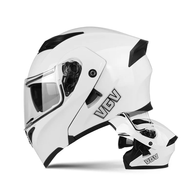 Motorcycle Full Face Helmet Men Women Fashion Dual Lens Helmets Motocross Racing 8 China