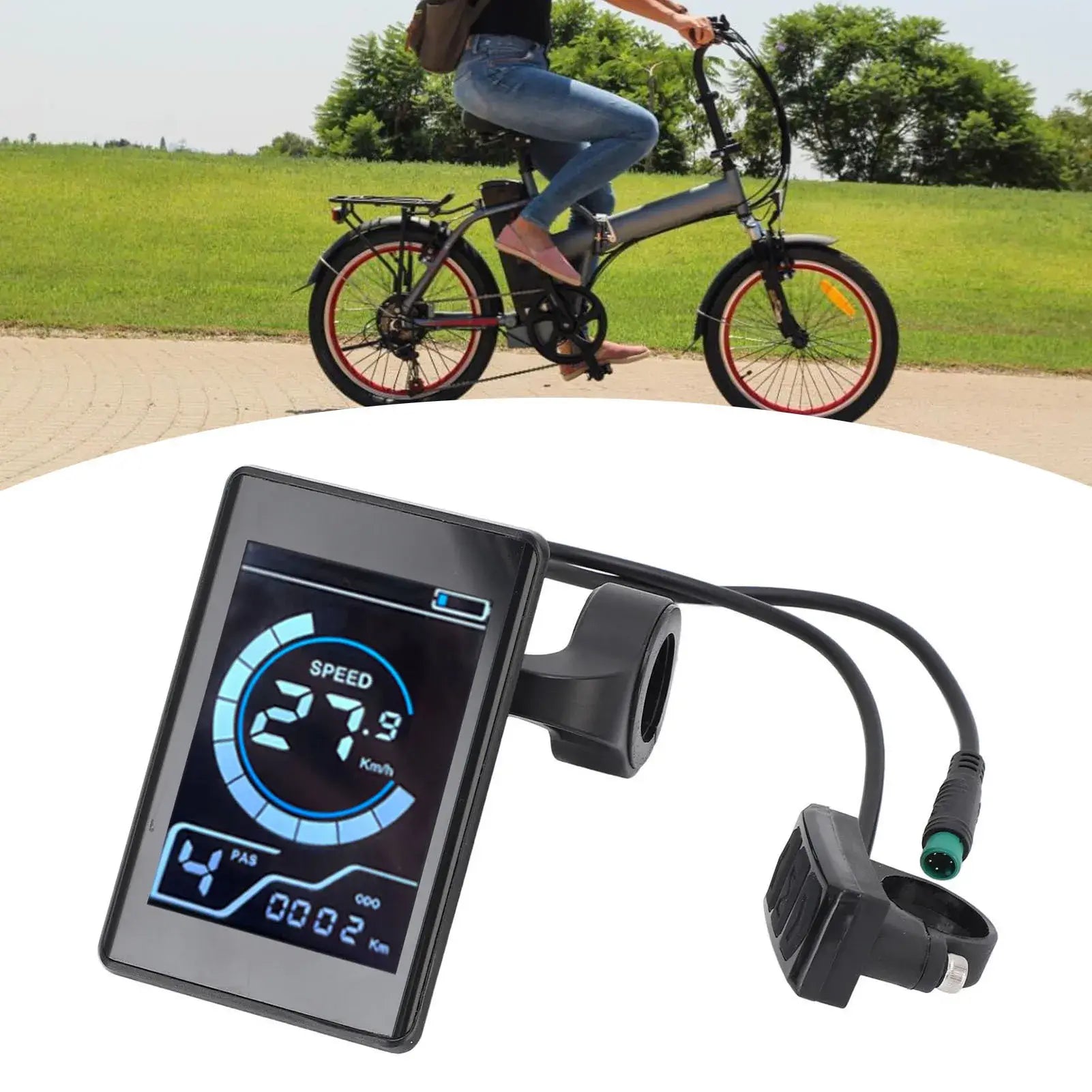 5 Pin Waterproof Electric Bicycle LCD Control Display 