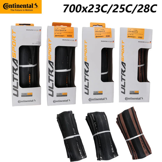 2pcs Continental ULTRA SPORT Ⅲ Road Bike tyre Anti Puncture Folding Road Tire 700x23C/25C/28C Lightweight Road Bicycle tires