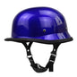Motorcycle Open Face Helmet Vintage Fashion Safety Helmets Men Women Unisex Scooter Four Seasons Helmet ZR-307 Bright Blue