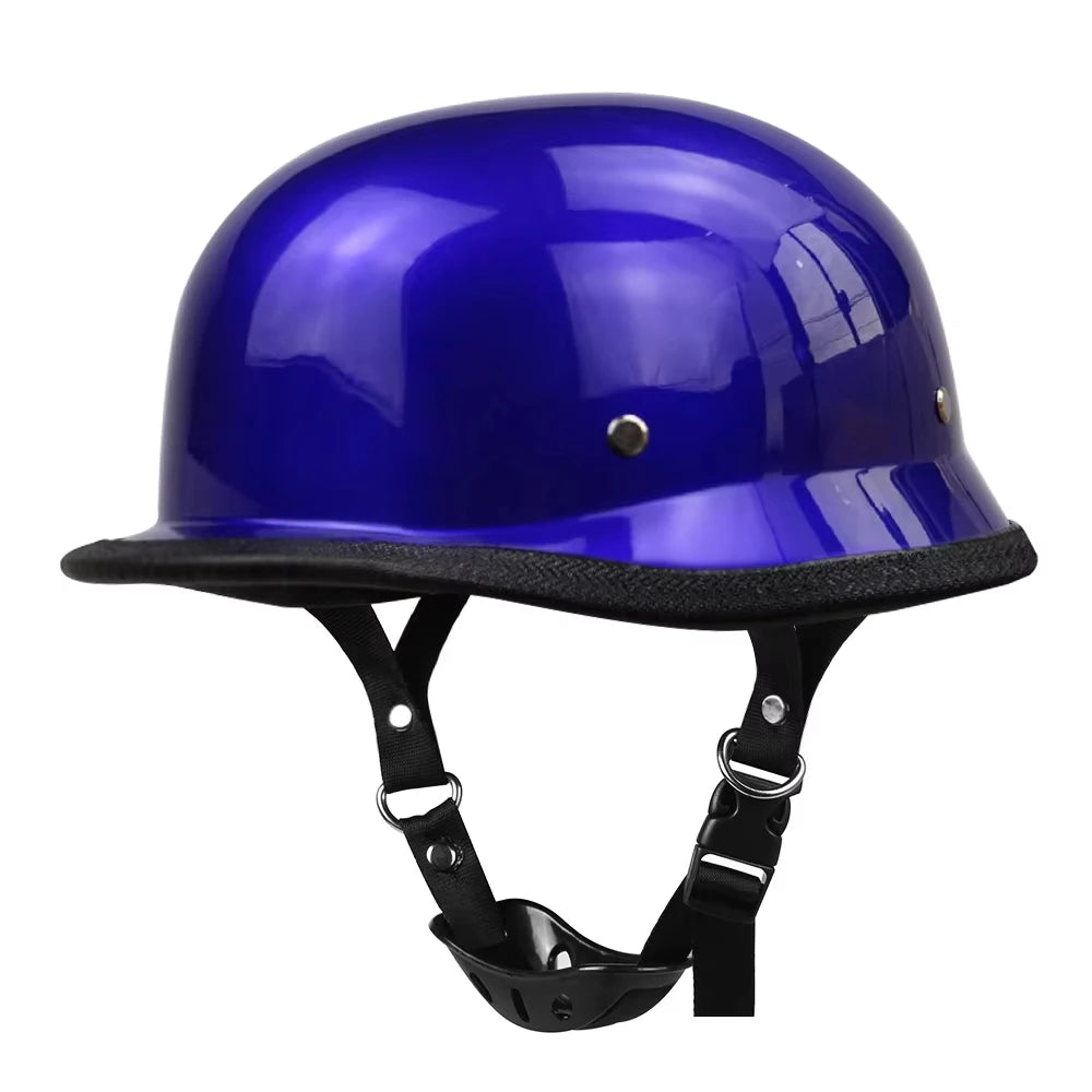 Motorcycle Open Face Helmet Vintage Fashion Safety Helmets Men Women Unisex Scooter Four Seasons Helmet